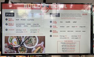 Menu Left Side at Viet-Nomz in Orlando
