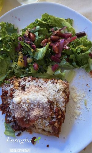 Lasagna vegana   at Delicia in Puebla