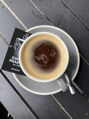 Long black #Veganuary at Coffee Head Co in South Brisbane