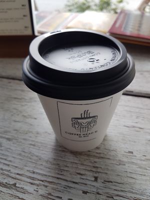 almond latte at Coffee Head Co in South Brisbane