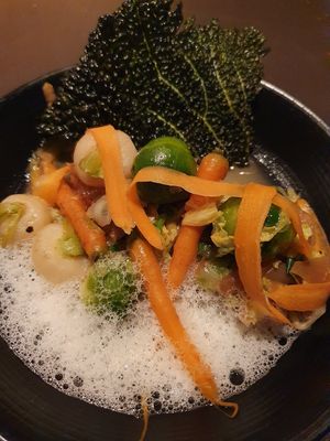 one of the courses from Veldexpressie menu at 't Vijfde Seizoen in Aalter