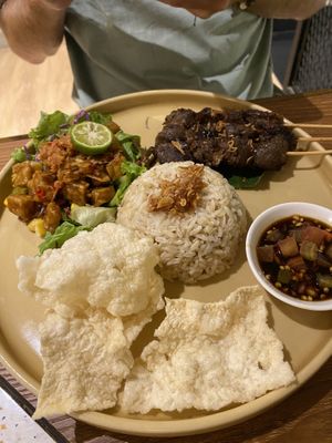 Satay Platter   at Burgreens - Menteng in Jakarta