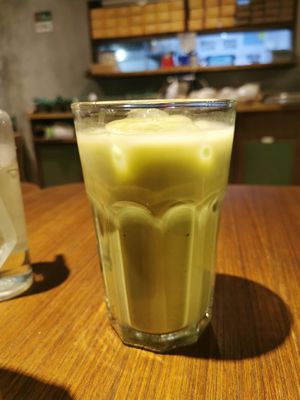 Iced matcha at Burgreens - Menteng in Jakarta