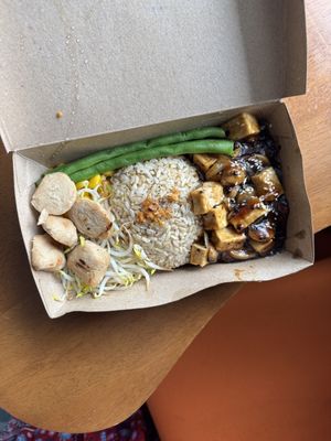 Black pepper tofu   at Burgreens - Menteng in Jakarta