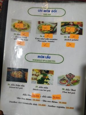 Menu page 8 at Phuong Nam Quan Chay in Hue