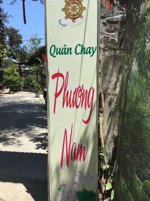 Entry signage. at Phuong Nam Quan Chay in Hue
