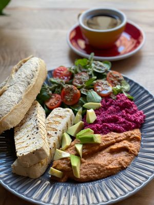 Vegan breakfast  at Cukru Cafe in Jelenia Gora