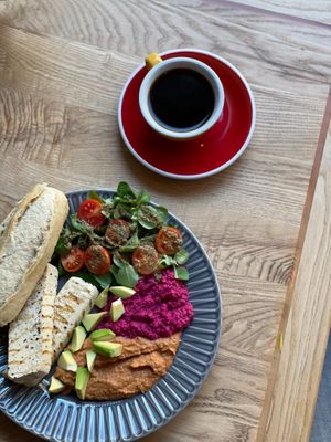 Vegan breakfast  at Cukru Cafe in Jelenia Gora