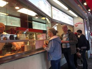 Ordering  at Curry 36 in Berlin