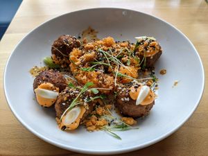 Thai meatballs. at Verdine in Houston