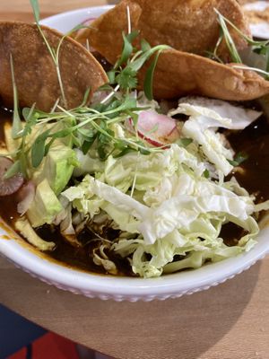 Fantastic house made corn chips at Verdine in Houston