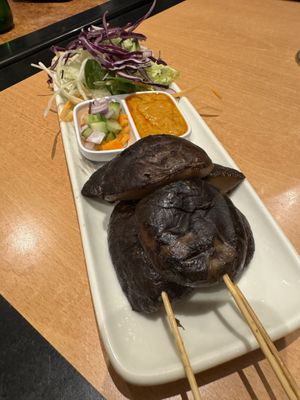 Satay head   at Rim Nam Thai in Hebden Bridge