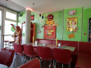 Fun American diner decor! at Jake's Diner Bar in Stuttgart