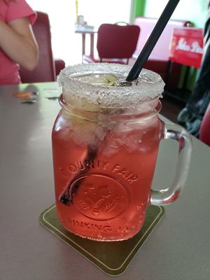 Strawberry Rhubarb Lemonade at Jake's Diner Bar in Stuttgart