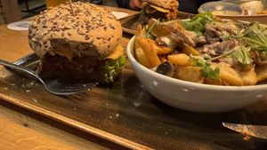 Veganury Burger  at Hans im Glück in Bielefeld