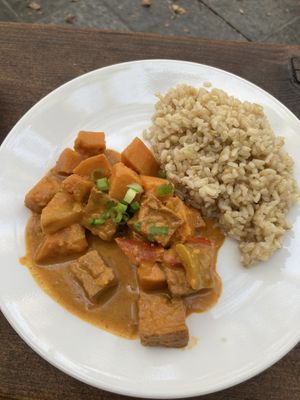 Red curry   at Good Karma Artisan Ales & Cafe in San Jose