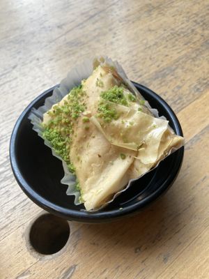 Vegan baklava  at Good Karma Artisan Ales & Cafe in San Jose