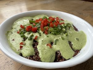 Kale bowl  at Good Karma Artisan Ales & Cafe in San Jose