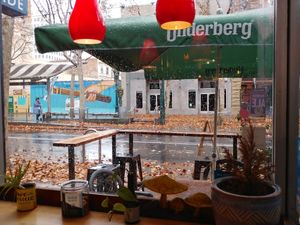 Nook by the window at Good Karma Artisan Ales & Cafe in San Jose