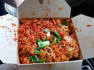 $6.50 kimchi at Good Karma Artisan Ales & Cafe in San Jose