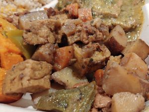 🇯🇲 Jamaican Jerk: Delicious, full of flavor at Good Karma Artisan Ales & Cafe in San Jose