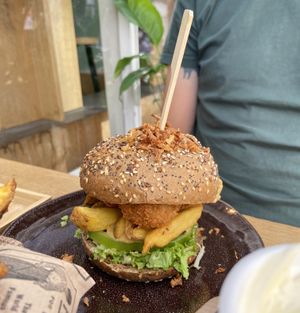 Bitterballen burger  at Lust in Groningen
