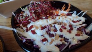 Cole slaw - so so creamy with a fantastic crunch at Lust in Groningen