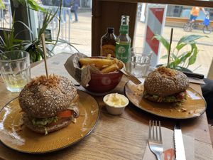 Bitterballen Burger & Spicy Indonesian Burger  at Lust in Groningen