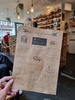 Menu at Lust in Groningen
