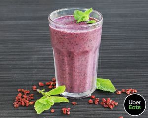 Minty Blueberry (home made smoothie) at Lust in Groningen
