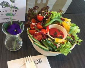 Pick your side dishes at Lust in Groningen