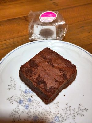Vegan brownie at Grainmaker in Boston