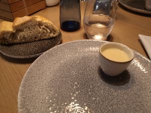 Little amuse bouche at BLoved Veggie Corner in Madrid