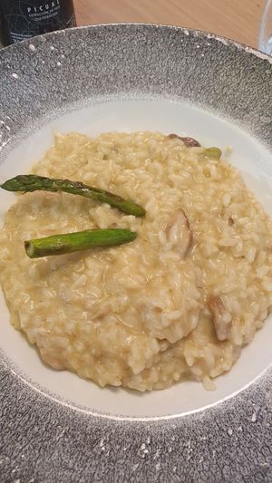 Risoto vegano de boletus y espárragos at BLoved Veggie Corner in Madrid