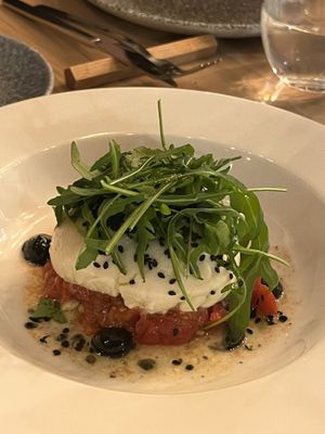 burrata  at BLoved Veggie Corner in Madrid