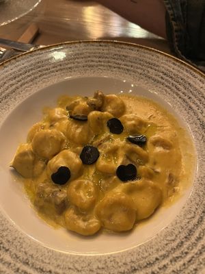 pasta de calabaza  at BLoved Veggie Corner in Madrid