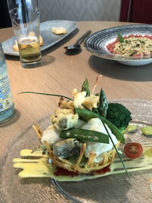 Delicious lunch in this haven from the busy Madrid.  at BLoved Veggie Corner in Madrid