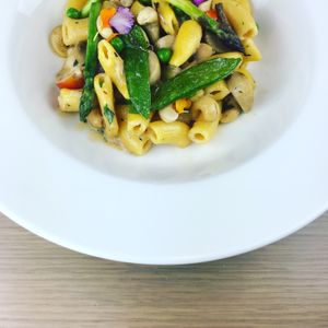 Rigatoni al curry chipotle at BLoved Veggie Corner in Madrid