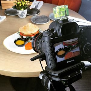 Quarto de libra vegano at BLoved Veggie Corner in Madrid