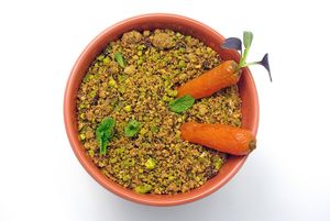 Cheesecake de zanahoria, calabaza y cardamomo at BLoved Veggie Corner in Madrid