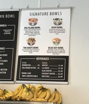 Menu  at Nautical Bowls in Minnetonka