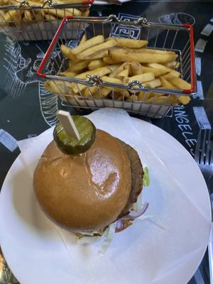 Beef style burger  at Monterey Jack's in Perth