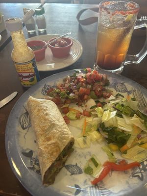 Veggie burrito   at Barlovento in Progreso