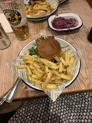 Gf vegan burger   at Honest Burgers in Cambridge