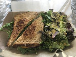 Grilled cheese  at Seed to Table Vegan Eatery in Venice
