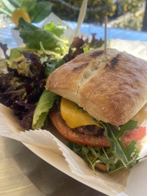 Quinoa black bean burger   at Seed to Table Vegan Eatery in Venice