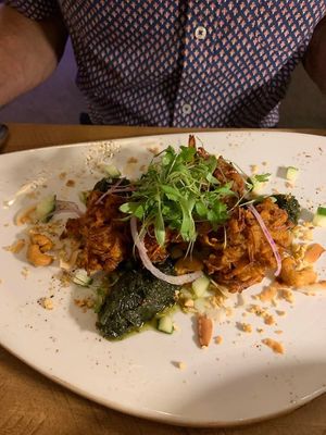 Onion Bhaji  at The Wensleydale Heifer in West Witton