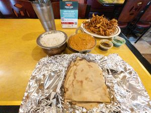 Vegan Roti, Vegan Coconut Korma, Vegan Pakoras  #Veganuary at Yak the Kathmandu Kitchen in Mobile