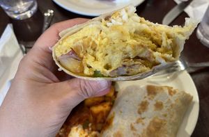 Twin Sister Burrito  at Toast Coffeehouse in Port Jefferson