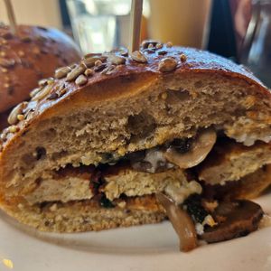 Vegan Brooklyn Chicken at Toast Coffeehouse in Port Jefferson